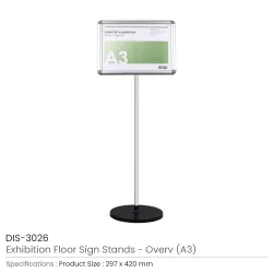 Exhibition Floor Sign Stands A3