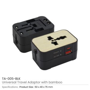 Travel Adaptors Black