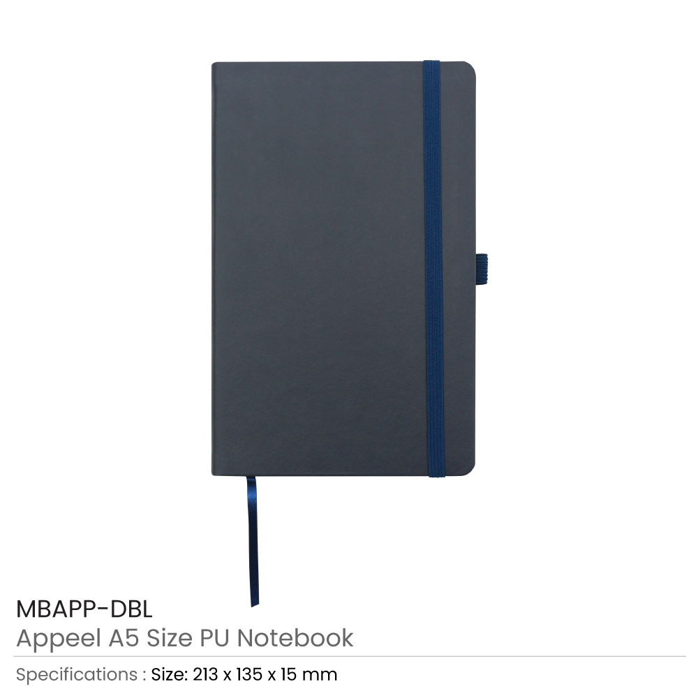 Appeel-A5-Size-PU-Notebook-MBAPP-DBL