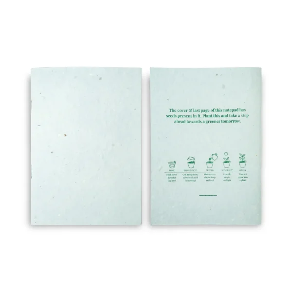 Plantable Notepad Front and Back