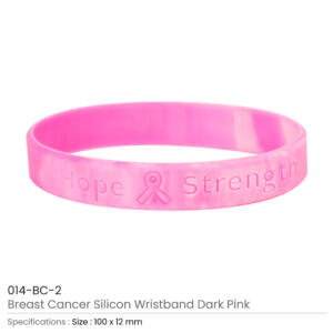 Breast-Cancer-Silicon-Wristband Details