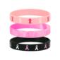 Breast-Cancer-Silicon-Wristbands Ready Stock