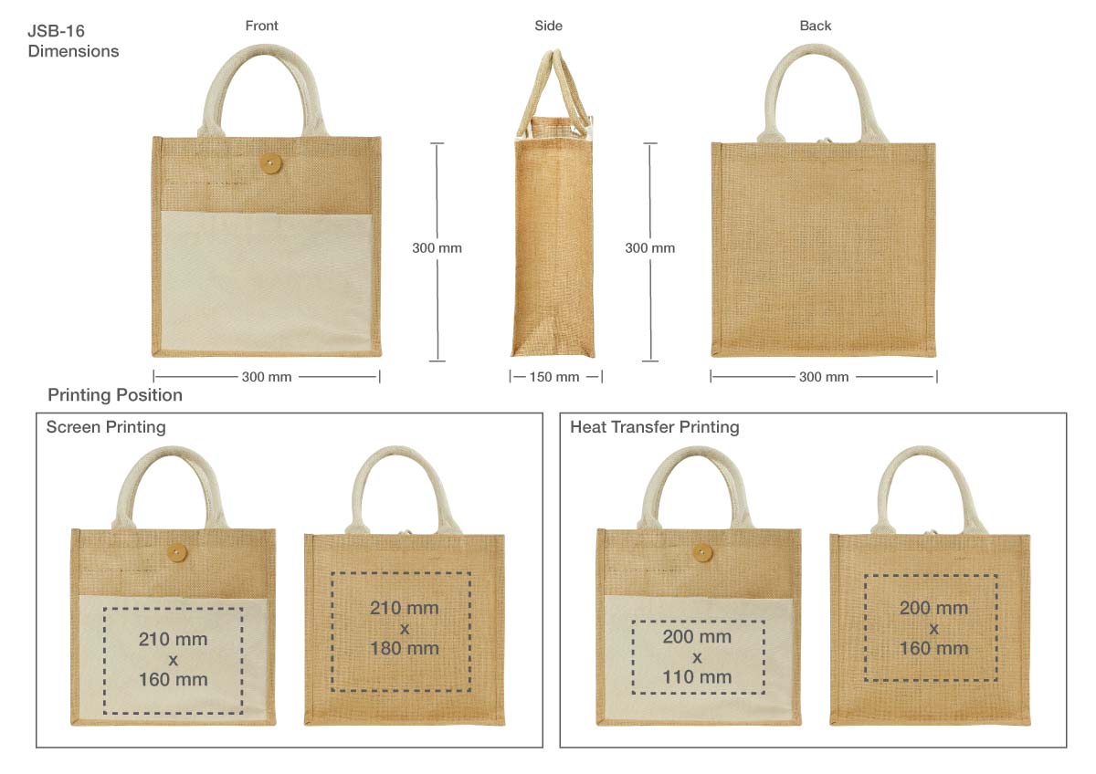 Eco-Friendly Jute Bags Printing Details