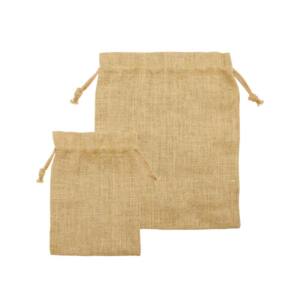 Jute Drawstring Pouches Blank