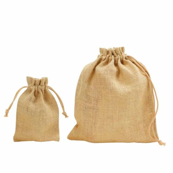 Jute Drawstring Pouches Sample