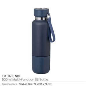 Multi-function SS Bottle Navy Blue Color