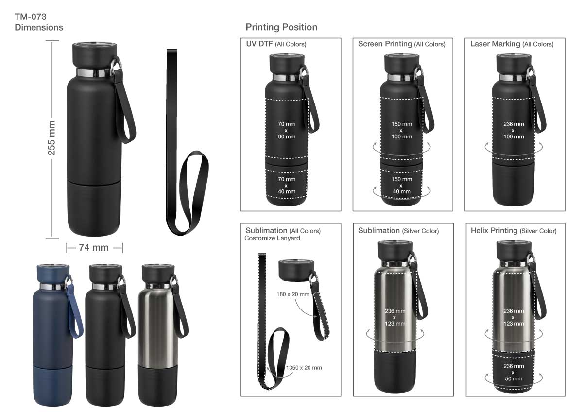 Multi-function SS Bottle Printing Details