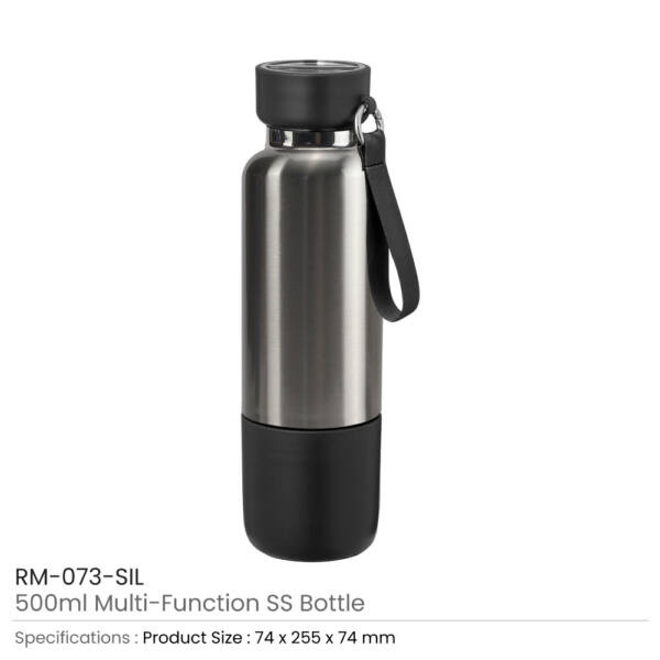 Multi-function SS Bottle Silver Color