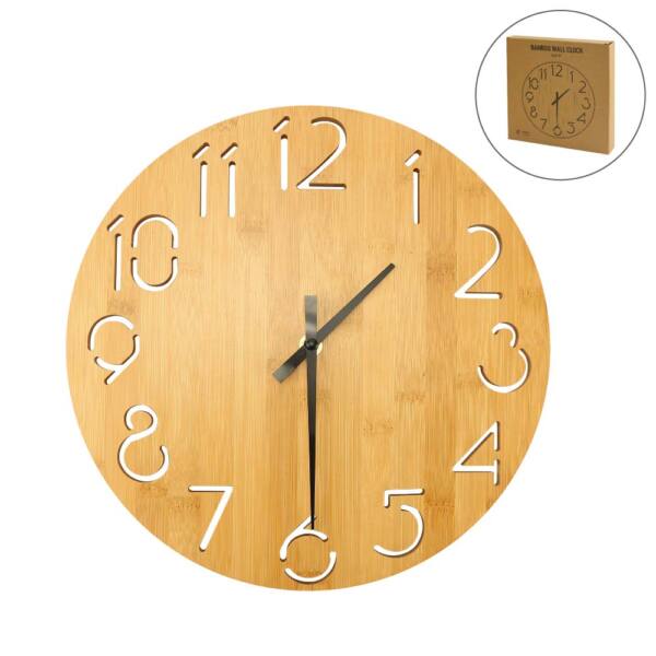 Round Bamboo Wall Clock Blank