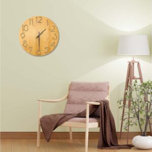 Round Bamboo Wall Clock Sample