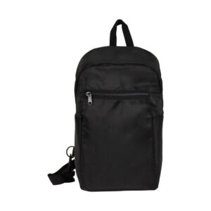 Sling Crossbody Bags In Black Nylon Material - Image 4