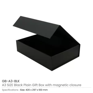 Black Gift Box A3 Details