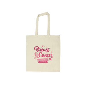 Cotton Bags with Breast Cancer Awareness Logo