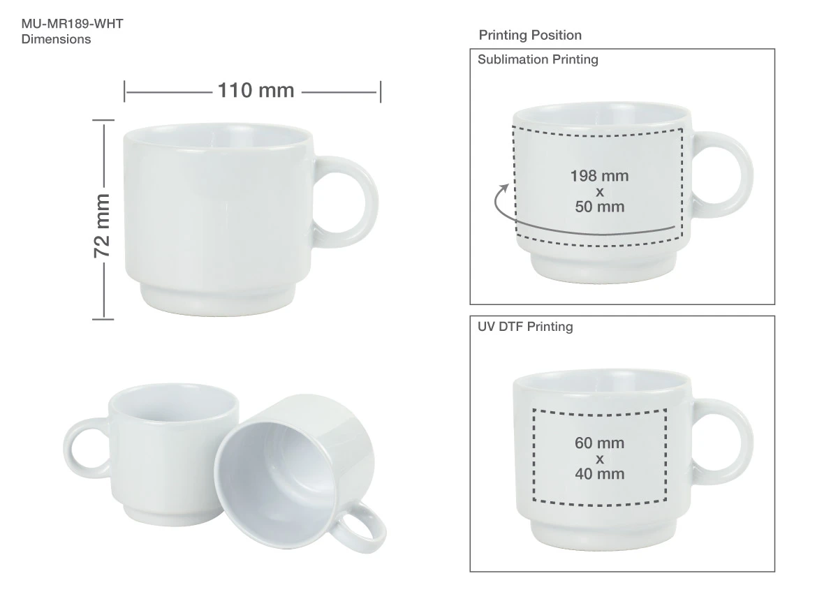 Ceramic Cup Printing Details