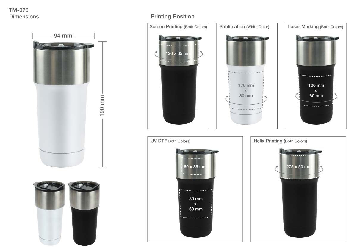 Stainless Steel Tumbler Printing Details