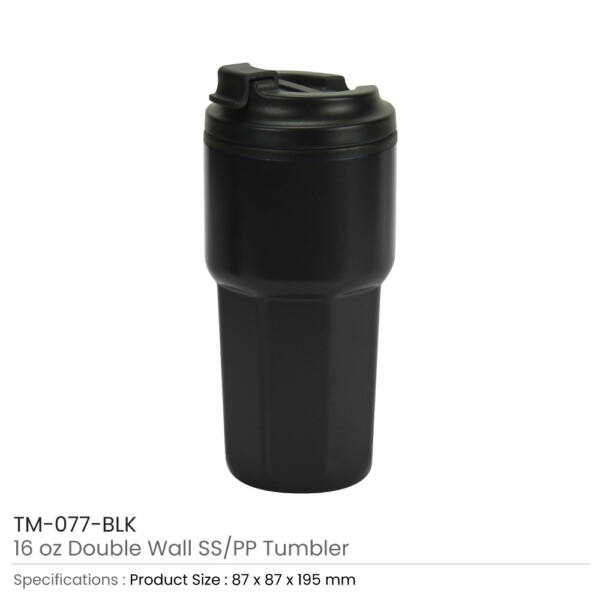 Double Wall Tumbler Black