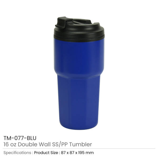 Double Wall Tumbler Blue