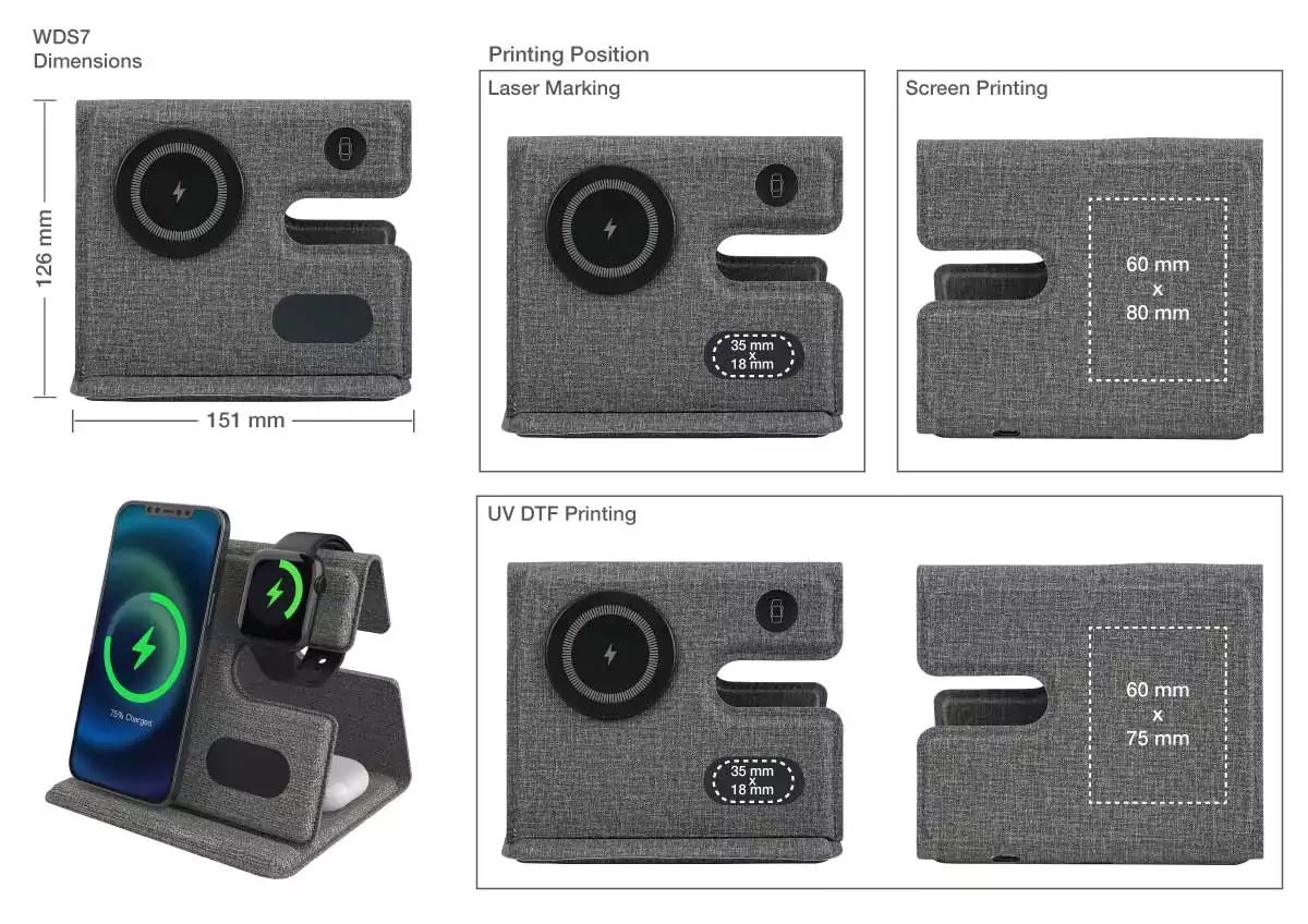 Fast Wireless Charging Station Printing Details