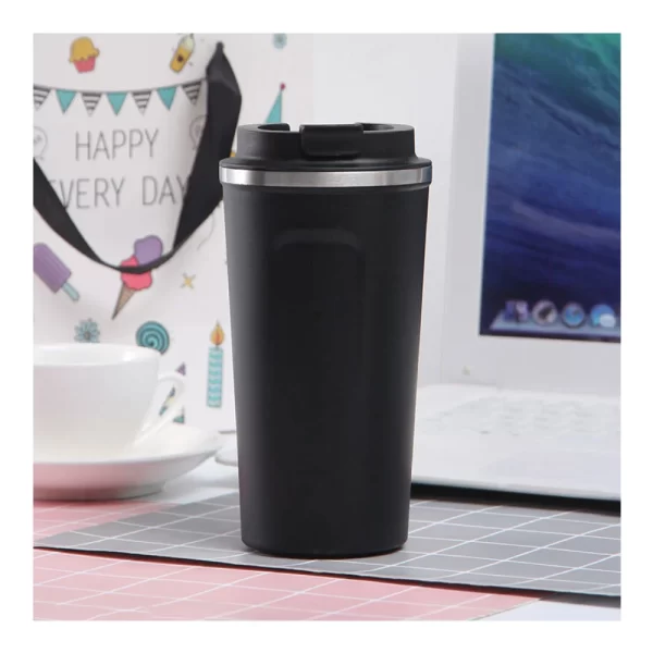 Temperature Display Black Tumbler Sample