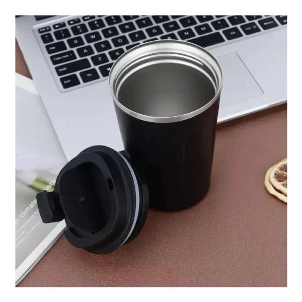 Temperature Display Black Tumbler Sample