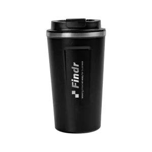 Branding Temperature Display Black Tumbler