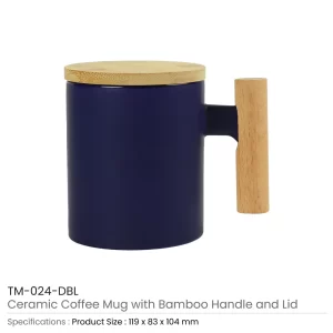 Ceramic Coffee Mug Dark Blue Color