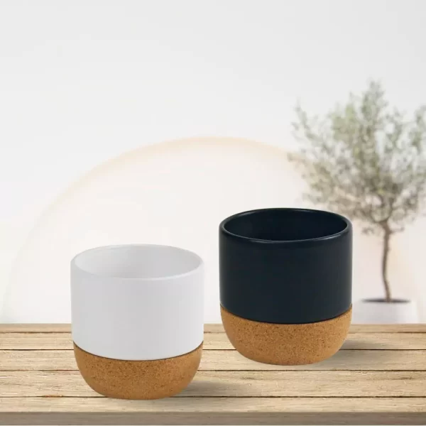 Ceramic Cup with Cork Base Sample