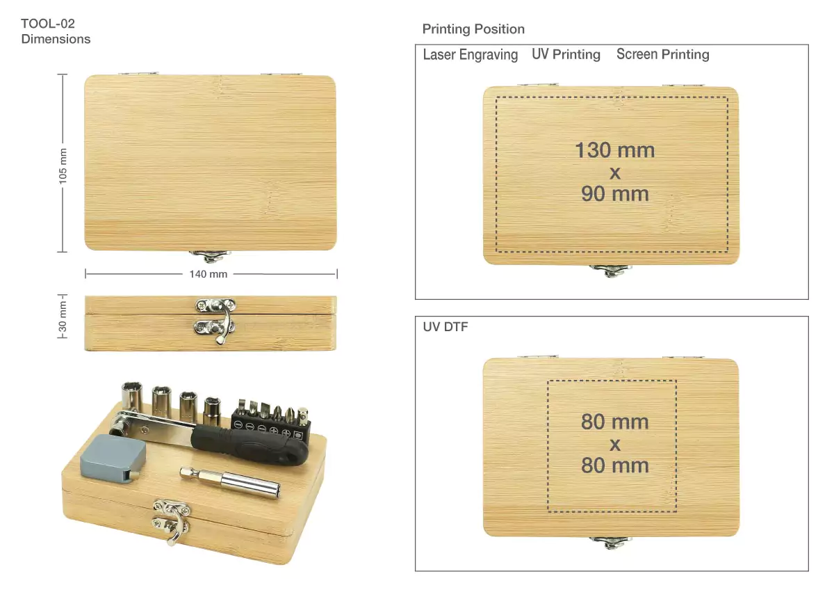 Tool Kit Printing Area Details