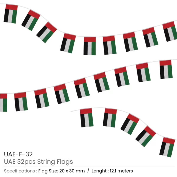 UAE Flag Bunting Details