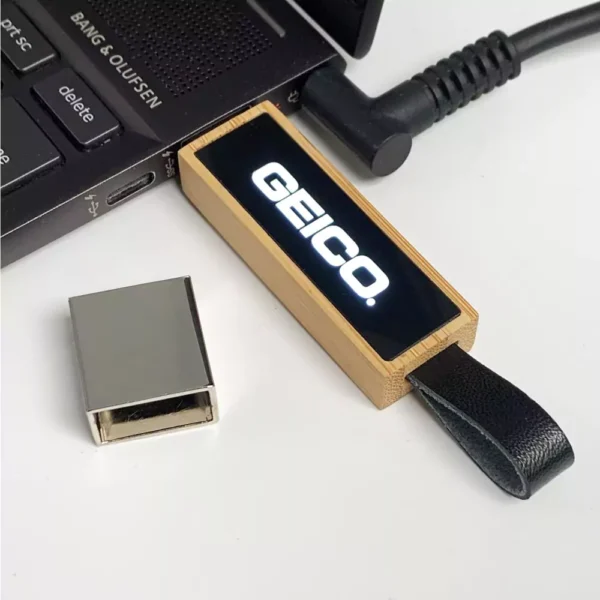 Bamboo LED Logo USB Sample