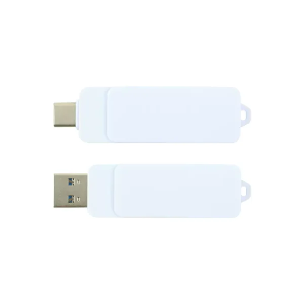 OTG White Swivel USB Viiew