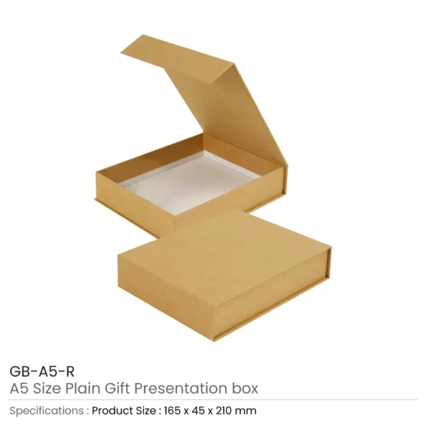 Plain Gift Packaging Box Brown