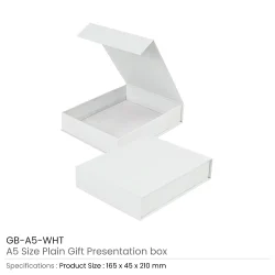 Plain Gift Packaging Box White