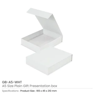 Plain Gift Packaging Box White