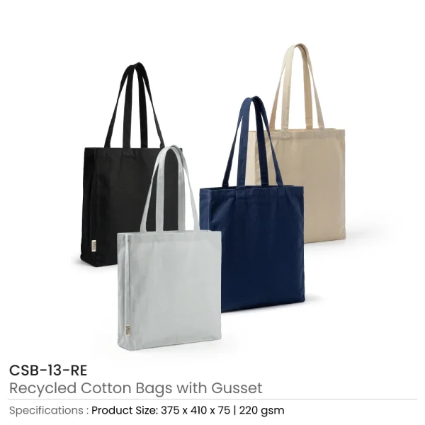 Recycled Cotton Tote Bags Details