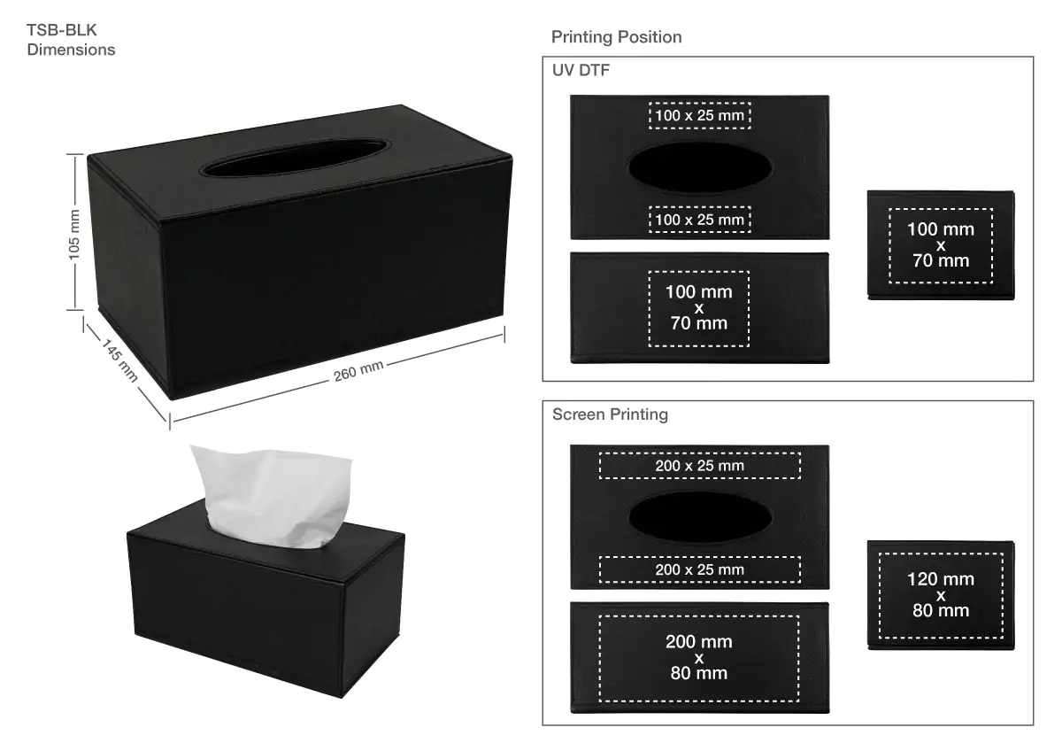 Tissue Box Printing Details