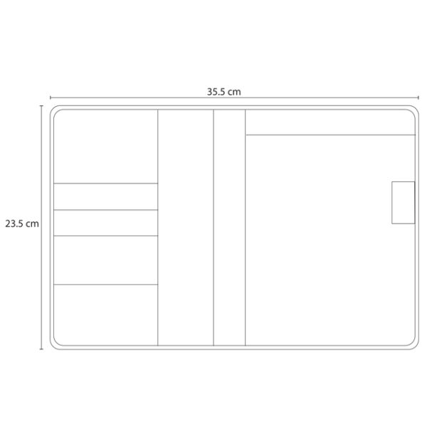 ChasePlus Folder Notepad Pen Size