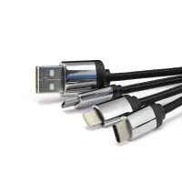 3-in-1 Multi-Charging long cable 105cm with Light Up Logo - Image 6