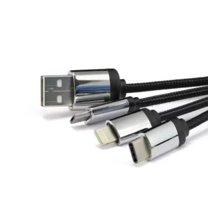 3-in-1 Multi-Charging long cable 105cm with Light Up Logo - Image 6