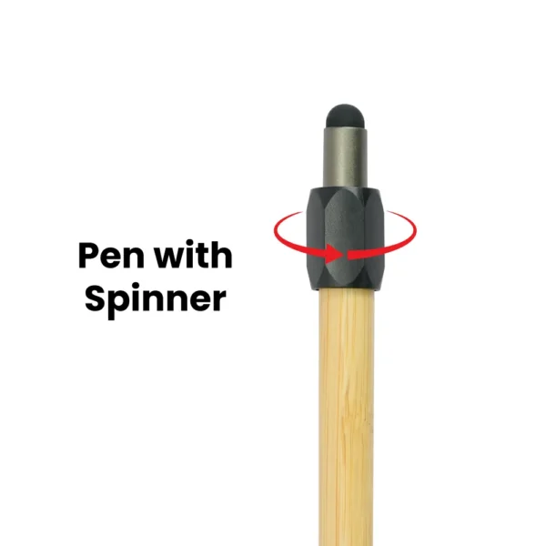 Spinner Pens with Stylus View