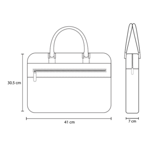 Leather Laptop Bags DOMINO Size