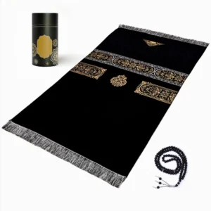 Prayer Mat with Tasbih Black