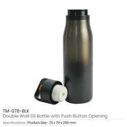 Push Button SS Bottles Details