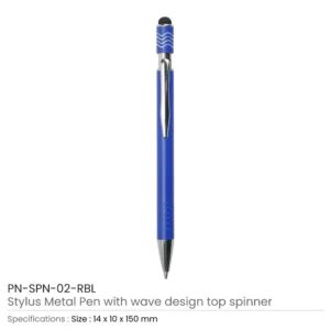 Stylus Pens with Spinner Blue