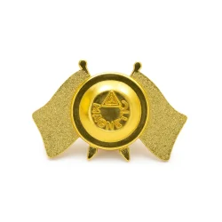 Twin Flag Badge Back View