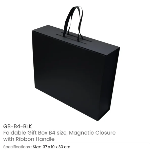 Foldable Gift Box Black Color