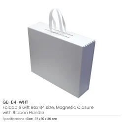 Foldable Gift Box White Color