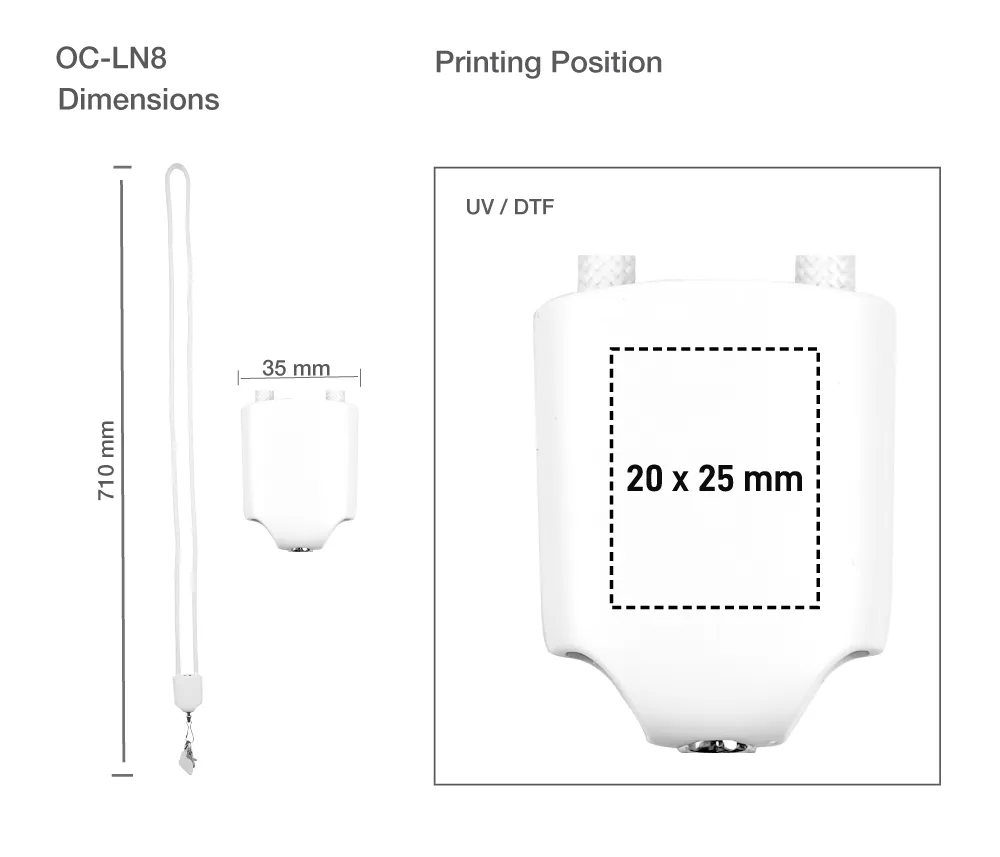 4-in-1 Lanyard Charging Cable Printing Details