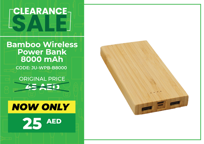 Bamboo Wireless Powerbank Clearance Sale