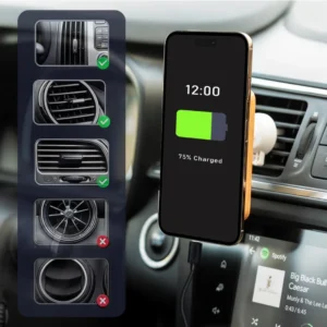 Bamboo Wireless Car Charger Sample